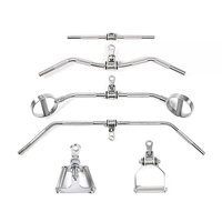 Accessoires de musculation unisexe pour adultes : barre de traction durable pour câble de gym, barre en T, barre en V, barre de tirage triceps