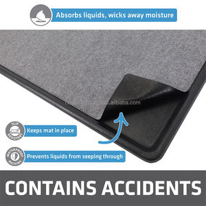 Tapis de voiture réutilisables, modernes, doux, écologiques, résistants aux animaux domestiques, avec couches absorbantes, antidérapants et imperméables - Product Image 2