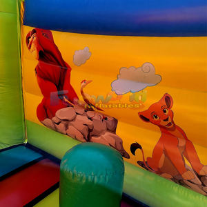 บ้านเป่าลม PVC เป่าลมสำหรับเด็กบ้านเป่าลมรูปงูกอนฟลาเเบิลสำหรับเด็ก - Product Image 5