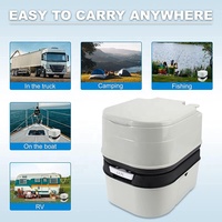 24L Rv Toilet Portable RV Cassette Caravan RV Toilet Camping Boating Marine Camper Portable Travel Toile