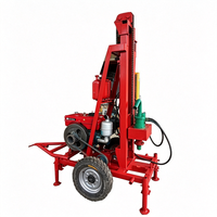 Machine de forage de puits d'eau Diamond 150m avec haute précision pour les puits d'eau en roche dure