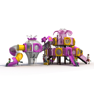 Parque Infantil de plástico con diseño colorido para niños, juegos al aire libre - Product Image 4