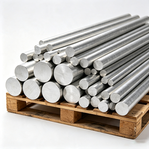 6061 T6 <b>Brushed</b> Aluminum <b>Round</b> Rod Surface Treatment 10mm 15mm 25mm Diameter Solid Bar for Interior Decoration Appliances - Product Image 3