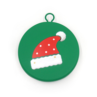 Bol double pliable en silicone sur le thème de Noël pour animaux de compagnie, bol portable pour nourriture et eau pour chiens et chats, pour animaux de compagnie de petite et moyenne taille