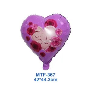 Оптовая продажа, 18 дюймов, воздушный шар из фольги в форме сердца серии TE AMO Happy Bday Baby Shower