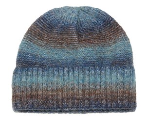 2025 automne/hiver mode hommes et femmes chaud couvrant les oreilles chapeau tricoté avec cravate-teinture dégradé couleur sans bord plat <span class=keywords><strong>bonnet</strong></span> chapeau - Product Image 5