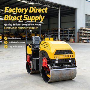 Vente directe usine – Petit rouleau compact vibrant <span class=keywords><strong>de</strong></span> 0,3 à 1 tonne <span class=keywords><strong>de</strong></span> capacité, haute efficacité <span class=keywords><strong>de</strong></span> travail, machine <span class=keywords><strong>de</strong></span> construction à roues en acier avec moteur - Product Image 1