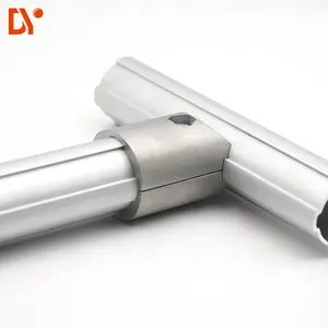 OD 28mm aluminum tube connector beautiful and sturdy lean pipe joint