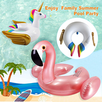 Flotteurs de piscine pour tout-petits, licorne, flamant rose, anneaux de natation en PVC, pour garçons et filles, été, plage, enfants de 3 à 8 ans
