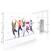 Bannière Pop-up Personnalisée pour Salon Professionnel, Stand d'Exposition, Toile de Fond en Tissu Tendu, Boîte à Lumière LED Pop-up SEG