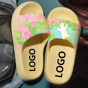 Pantoufles d'intérieur personnalisées <span class=keywords><strong>avec</strong></span> impression <span class=keywords><strong>ours</strong></span> <span class=keywords><strong>polaire</strong></span> et lotus Diapositives design dessin animé mignon de haute qualité <span class=keywords><strong>avec</strong></span> personnalisation du logo - Product Image 4