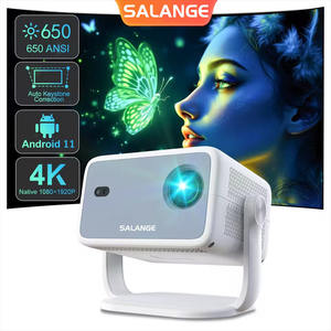 Projecteur intelligent Salange 2026 P350 Android 11 BT 5.2 WIFI 6 pour la maison, portable, résolution native 1080P, mise au point automatique, grand écran - Product Image 1