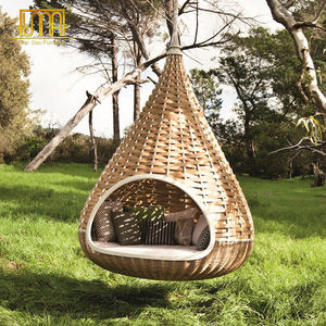 Garden Sun <strong>Bed</strong> <strong>Round</strong> Wicker Rattan Outdoor Canopy <strong>Hanging</strong> Swing <strong>Bed</strong> - Product Image 2
