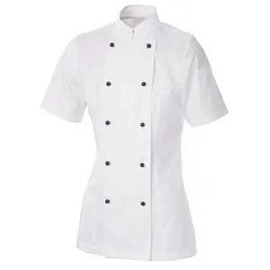 Uniforme de Chef de manga larga de alta calidad, chaqueta ejecutiva de Chef