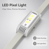 3 Luces LED RGBW para Exteriores, Compatibles con DIALux, Cuerpo de PC, IP67, 3 Años de Garantía, Blanco Cálido, Rojo, Verde