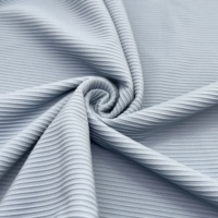 Tela de Nailon y Elastano con Rayas Tridimensionales, Material Transpirable de Alta Calidad para Trajes de Baño de Niñas, Diseño Liso a la Moda