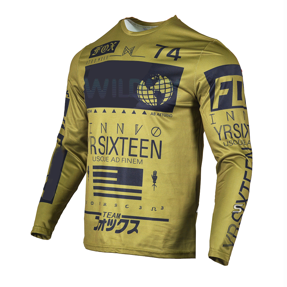 Customiz 2021 Mountain Bike Jersey Enduro Short Sleeve Racing Clothes Cycling T-shirt Downhill DH MTB Offroad Motocross Jerseys