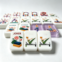 Jeu de Mahjong Américain Yoga Design, 160 Tuiles en Acrylique Premium, Jeu de Table Complet pour Soirées Féminines et Cadeaux de Fêtes