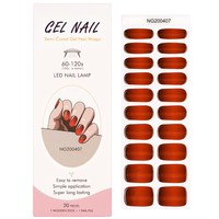 Huizi Nail Supplier – Nouveaux autocollants pour ongles semi-durcis 3D écologiques, non toxiques et longue durée, pour Noël