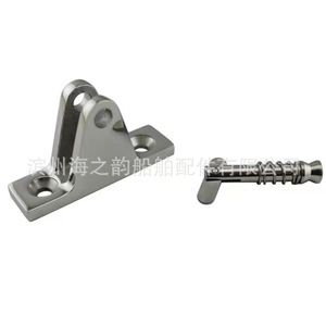 Soporte marino de acero inoxidable con pasador de resorte para reparación de toldos de barco - Product Image 1