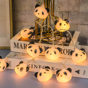 Veilleuse à piles suspendue fée Led <span class=keywords><strong>lune</strong></span> guirlandes lumineuses pour enfants panda décoration de fête de mariage - Product Image 6