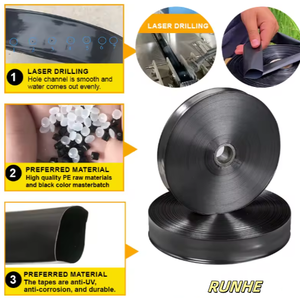 Bande d'égouttement <span class=keywords><strong>souple</strong></span> de bande de transport d'eau d'irrigation de PE de <span class=keywords><strong>63</strong></span> <span class=keywords><strong>mm</strong></span> pour la ceinture principale de Micro-arroseur de serre à la maison - Product Image 4