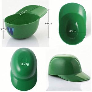 Conteneur en plastique PP sans BPA personnalisé de 8 oz, réutilisable, mini-casque de baseball, bol à collation, bol à crème glacée - Product Image 4