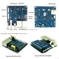 Banana Pi BPI-M2S, 4GB de RAM, 16GB, EMMC S922x, WiFI integrado, BT, módulo PoE, cámara MIPI DSI, pantallas de desarrollo, placas Banana Pi M2S