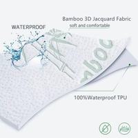 Protège-matelas imperméable en bambou rafraîchissant et respirant pour la maison, l'hôtel, l'hôpital, ajusté et extra profond