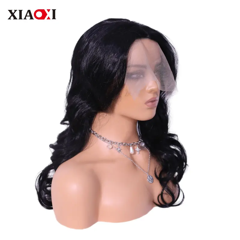 Middle Part Long Curly Front Lace Wigs Fiber Wigs Synthetic Highlight Hair For Black Women