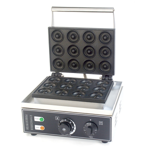 Máquina Eléctrica Comercial para Hacer Mini Donuts y Waffles, 12 Unidades, en Venta - Product Image 3