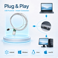 Module de caméra USB miniature MSLAN OV9734 3,5 mm 720P HD IP67 pour l'inspection industrielle des cavités