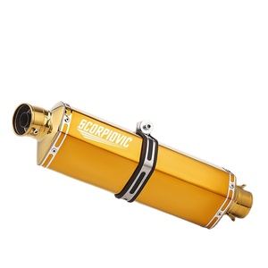 Nouveau silencieux d'échappement moto 51 mm doré avec <span class=keywords><strong>DB</strong></span> <span class=keywords><strong>Killer</strong></span> pour Z1000 <span class=keywords><strong>Z900</strong></span> GSR600 FZ6N R1 R6 R3 F01 F02 R77 - Product Image 3