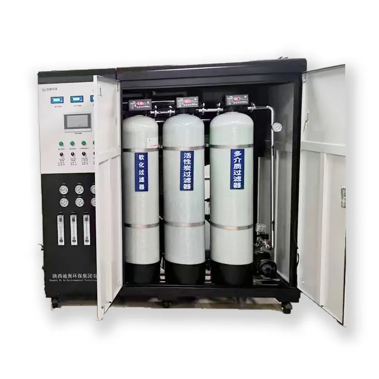 1000l/h 1 T/h HMI-Automatisierung gereinigte Reinst wasser maschine Box RO EDI UV-Wassersystem