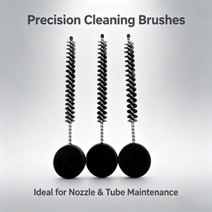 Juego de cepillos de <span class=keywords><strong>limpieza</strong></span> de pajitas de nailon TDF con mango negro, limpiador de tubos estrechos reutilizable para boquillas de botellas de agua y vasos de bebé - Product Image 2