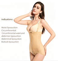 Gaine de compression intégrale post-opératoire pour liposuccion et lifting des hanches (chirurgie BBL), respirante, à maintien ferme, style gothique