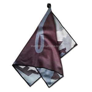 Biểu Tượng Tùy Chỉnh Sợi Nhỏ Waffle Mô Hình Golf Khăn Với Clip - Product Image 6