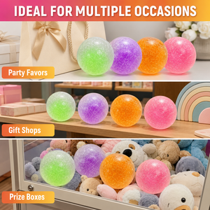 Handmade Transparent Crushed Ice <b>Squeeze</b> <b>Ball</b> Colorful Filled Sensory Stress Relief Toy for Gifts OEM ODM - Product Image 5