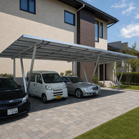 Système de montage solaire modulaire, structure solaire imperméable pour abri de voiture, pour le stationnement de voitures résidentiel et commercial, abris de voiture solaires