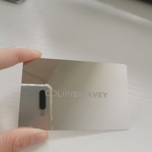 งานแกะสลักเลเซอร์0.5มม. 0.8มม. สำหรับงานปาร์ตี้วันเกิดเปล่ามาตรฐานนามบัตรโลหะอโนไดซ์ตามสั่ง - Product Image 6