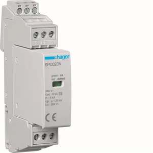 SPC203N Personalizzabile con Hagers SPD T3 1P+N 5kA con contatto ausiliario - Product Image 1