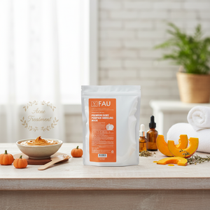 Fau หน้ากากฟักทองเคลือบเงาแบบพรีเมี่ยม80G SOS line แบบผสมหน้าการรักษาสิวส่วนผสมทางโภชนาการวิตามินเพิ่มความกระจ่างใส - Product Image 3