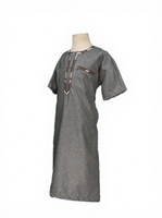 CCY Africa Qamis brodé pour garçons, Abaya musulmane à manches courtes, Robe Jubba d'été, Vêtements pour enfants Eid Maroc, Boubou Homme