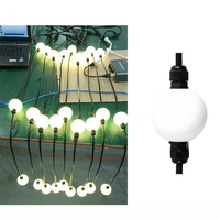 Guirlande lumineuse de scène suspendue Ibestwork Christmas Clear Milky White Gold Shell IP65 RGB DMX3D LED, Ra95, dimmable, DC15V