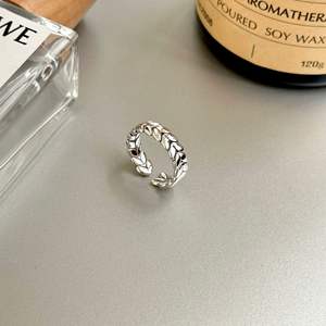 Pendientes de Plata de Ley S925 con Diseño de Espiga de Trigo, Estilo Coreano INS, Versátiles, Simples, con Cola Abierta, Modernos y Elegantes - Product Image 2