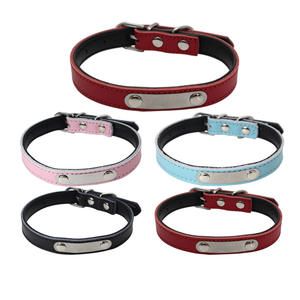 New Arrivals Comfortable Adjustable PU Leather <strong>Dog</strong> <strong>Collar</strong> Solid Pet <strong>Collar</strong> for Small Medium Large <strong>Dogs</strong> Hot Sale <strong>Dog</strong> <strong>Collar</strong> - Product Image 2