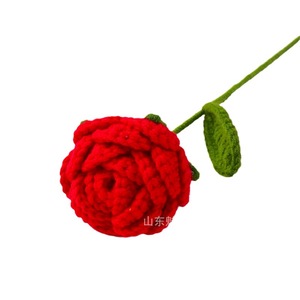 Ramo de Rosas de Ganchillo de Lana Hecho a Mano, Flor Artificial, Regalo para el Día de la Madre, Día de San Valentín - Product Image 5