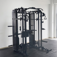 Machine Smith multifonctionnelle avec logo personnalisé, rack de musculation pour la maison avec presse à jambes, machine d'entraînement de force commerciale