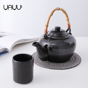 FENN Wholesale Restaurant Used Vintage Black Japanese Porcelain Custom <strong>Tea</strong> <strong>Set</strong> <strong>Tea</strong> <strong>Pot</strong> <strong>Sets</strong> with <strong>Tea</strong> Cup for Hotel - Product Image 2