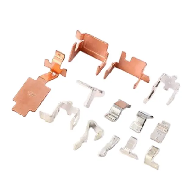 Automotive electrical metal contact brass copper battery terminal connector sheet metal stamping parts